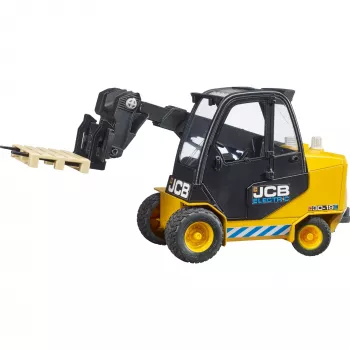 Trukki BRUDER JCB Teletruk lelu — ABS, suositeltu ikä 3+, musta ja keltainen