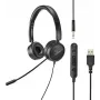 Renkforce RF-HS-360 PC-headset USB stereo On Ear musta (RF-4737358)