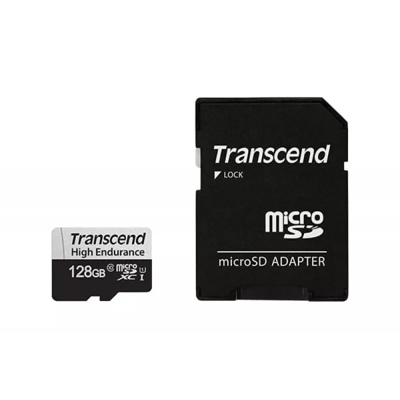Flash-muisti Transcend 128GB MicroSDXC UHS-I 350V