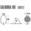 Kupoli-/iglu-teltta High Peak Calobra 80 — harmaa, 2000×1200×900 mm, polyesteripohja, lasikuitutangot