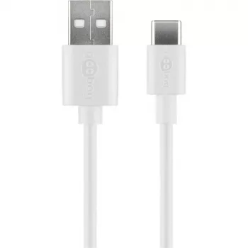 Wentronic 59130 2 m USB A USB C uros-uros valkoinen USB-kaapeli (59130)