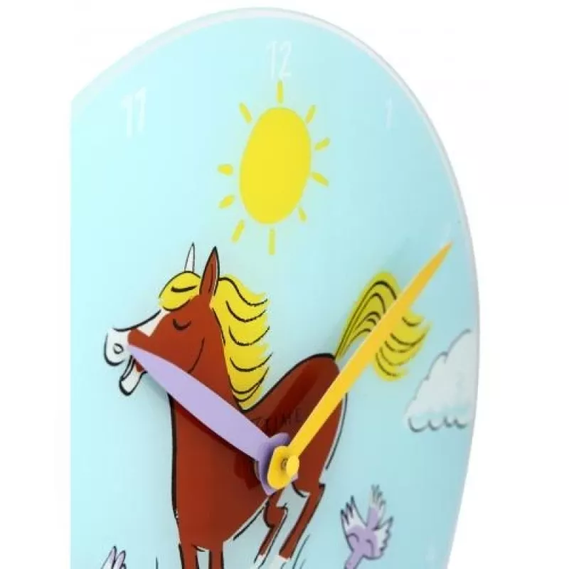 NeXtime kello 8812 Jump for joy, Ø30 cm, seinäkello, sininen/monivärinen