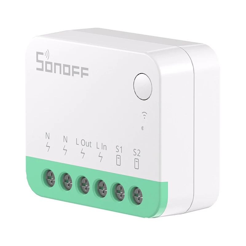Sonoff MINIR4M Matter älykäs WLAN-minikytkin (HomeKit, SmartThings, Home Assistant).
