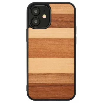 Man and wood -suojakotelo älypuhelimelle iPhone 12 mini – musta