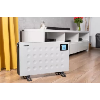 Konvektorisähkölämmitin NOVEEN CH8000 — 2000 W, 3 tehotasoa, ajastin, kaukosäädin, valkoinen