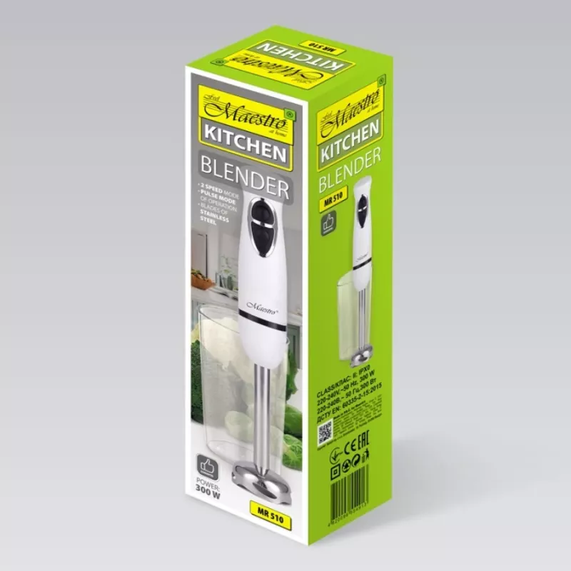 Feel-Maestro MR510 keittiökoneen tehosekoitin musta, valkoinen 300 W