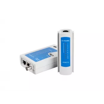 Lanberg NT-0401 verkkokaapelitesteri UTP/STP-kaapelitesteri sininen, valkoinen