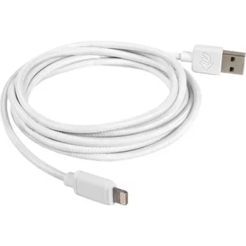 USB 2.0 -adapterikaapeli, USB-A-pistoke > Lightning-pistoke (valkoinen, 2,0 metriä)