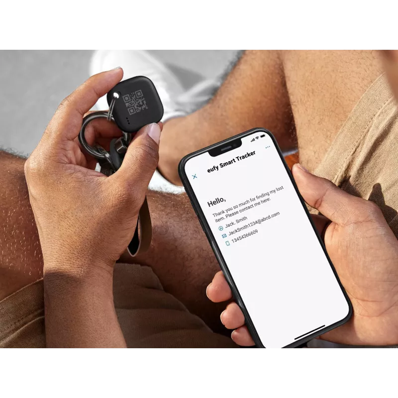 Bluetooth-paikannin Anker Eufy SmartTrack Link — 2 kpl:n pakkaus, katoamissuoja iPhonelle ja iPadille