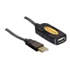 USB-kaapeli DeLOCK 82446 USB 2.0 10m musta