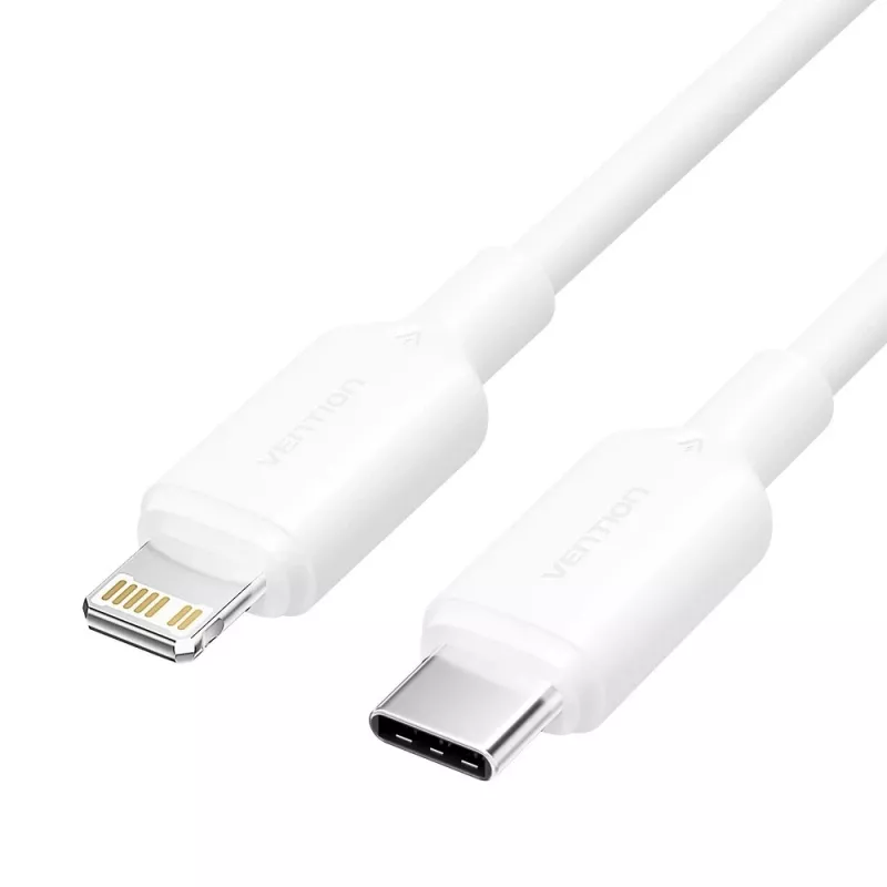 USB-C-Lightning-kaapeli 3A 480Mbit/s 1 m VALKOINEN
