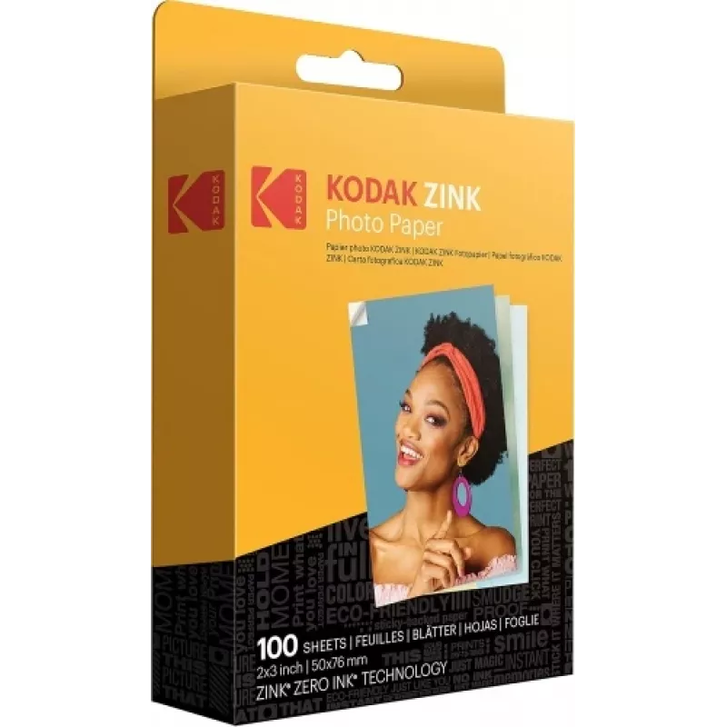 Kodak ZINK 2x3'' 50x76 mm 100 arkin valokuvapaperi