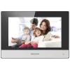 Videopuhelinjärjestelmä Hikvision DS-KH6320-TE1, 7 tuuman kapasitiivinen kosketusnäyttö, PoE, 1024×600, microSD jopa 32 GB, Ethernet, Linux