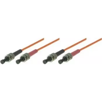 Tecline exertis Connect - verkkokaapeli - ST Multi-Mode (M) - ST Multi-Mode (M) - 5 m - kuitu - 50/125 mikrometriä - OM2 - oranssi (75805)