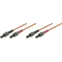 Tecline exertis Connect - verkkokaapeli - ST Multi-Mode (M) - ST Multi-Mode (M) - 5 m - kuitu - 50/125 mikrometriä - OM2 - oranssi (75805)