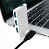USB 3.0 4-porttinen keskitin, hopea