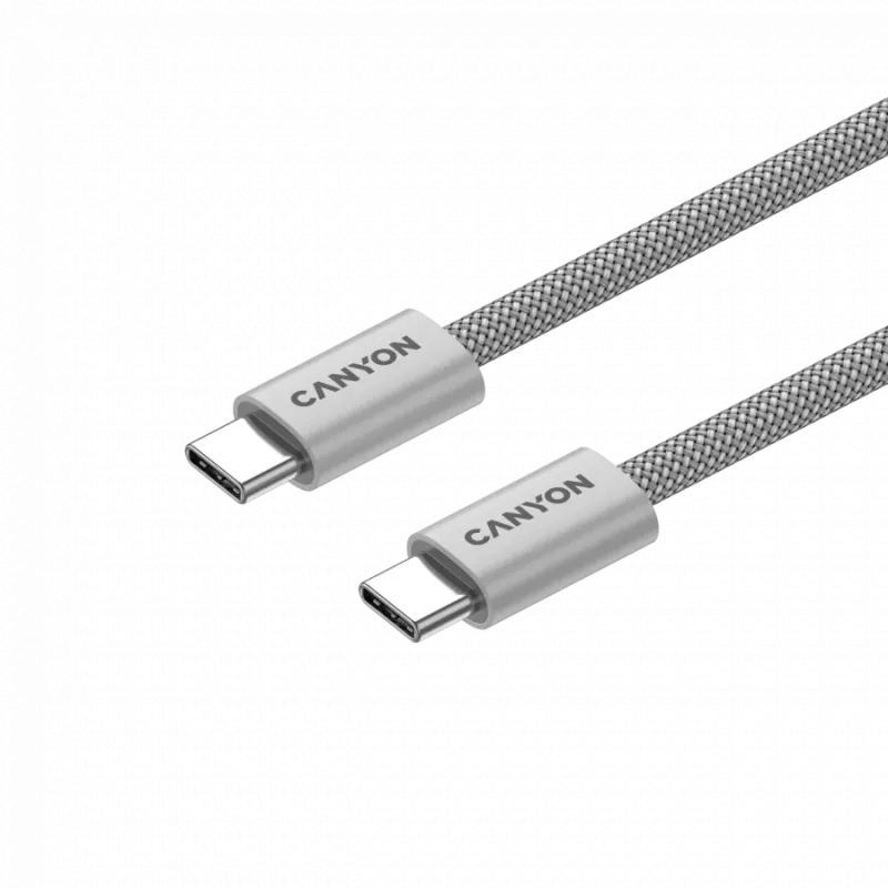 CANYON OnWire 60MG -kaapeli C-C 60W punottu 1 m vaaleanharmaa