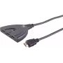 HDMI-kytkin ShiverPeaks 05-02007 3x1 4K60Hz — 3 tuloa 1 lähtöön, UHD 3840x2160@60Hz