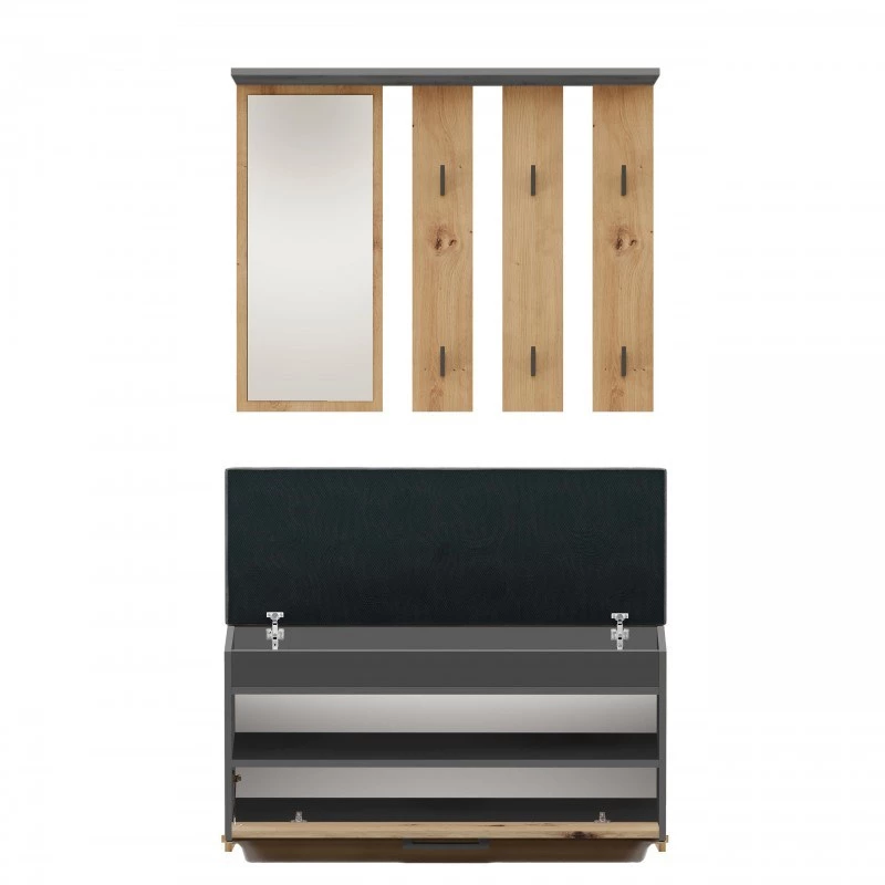 Topeshop GAR PARMA ANT/ART eteiskaappi
