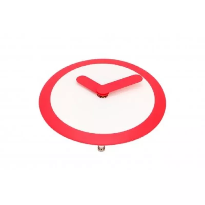 NeXtime kello 2615ro Focus, Ø25 cm, seinäkello, valkoinen/punainen