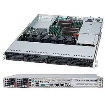Super Micro Supermicro SC815 TQC-R706WB2 - rack - rack-asennettava - 1U - laajennettu ATX - SATA/SAS - hot-swap 750 wattia - musta (CSE-815TQC-R706WB2)