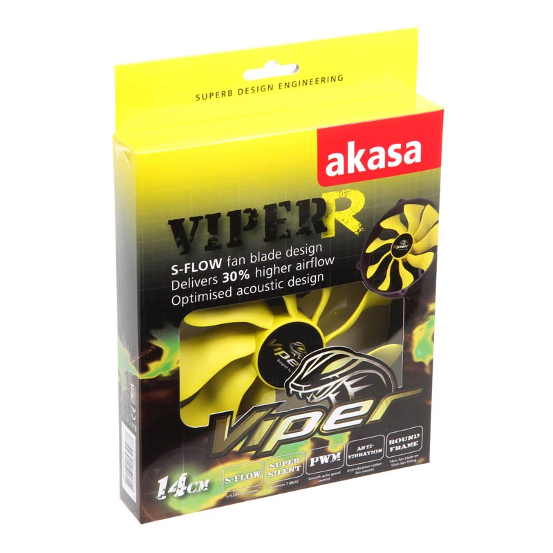 Tuuletin Akasa Viper R 14cm
