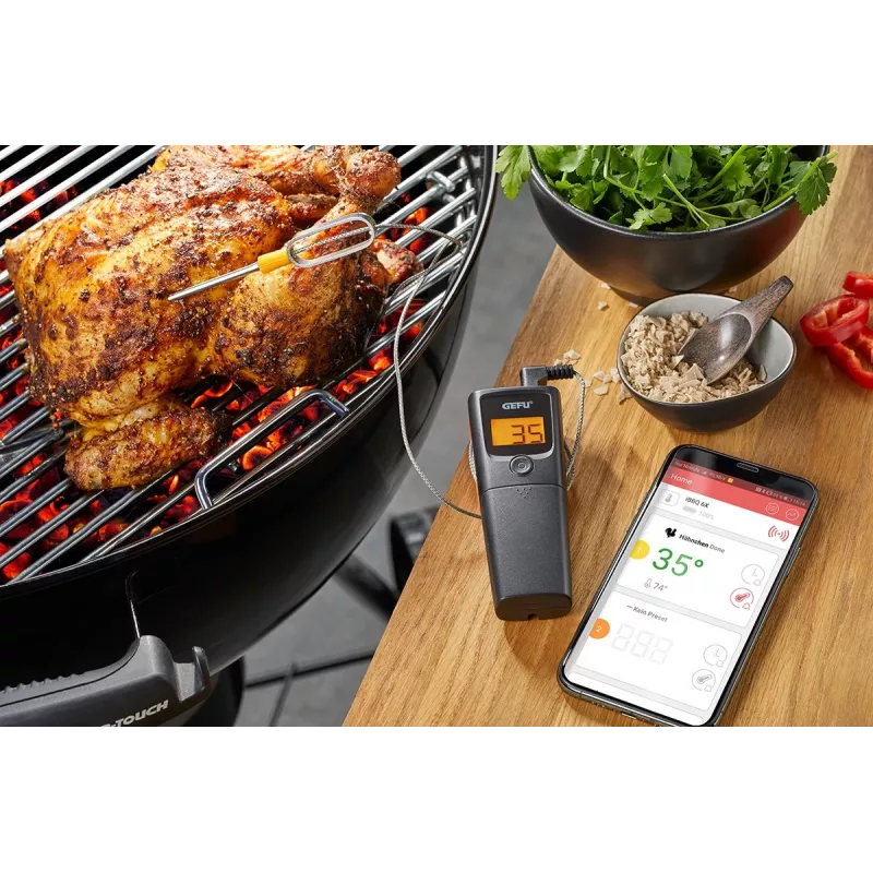 Keittiön Bluetooth-lämpömittari GEFU Control G-21950, 1 kanava lämpötilan seurantaan