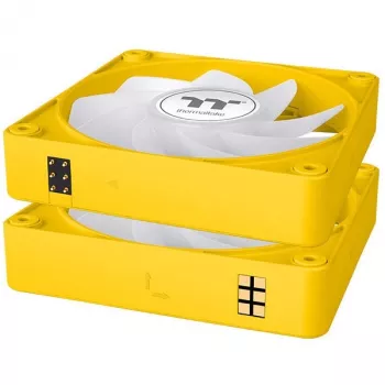 Thermaltake CT120 EX Reverse ARGB 120mm kotelotuuletin 3 kpl:n pakkaus keltainen
