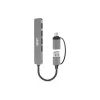 PORT CONNECT | USB-keskitin USB-C/USB-A 4 USB-A 3.0 5Gbps