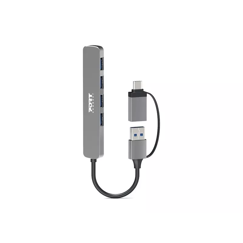 PORT CONNECT | USB-keskitin USB-C/USB-A 4 USB-A 3.0 5Gbps
