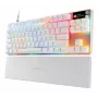 Mekaaninen TKL-pelinäppäimistö STEELSERIES Apex Pro TKL Gen 3 valkoinen — US-asettelu, RGB, säädettävät kytkimet