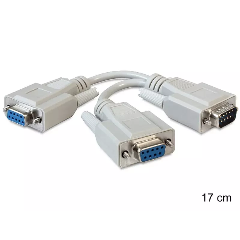 Sarjakaapeli DeLOCK 65403 beige 0,17 m DB-9