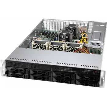Supermicro CSE-LA25TQC-R609LP tietokonekotelo rack musta 600 W