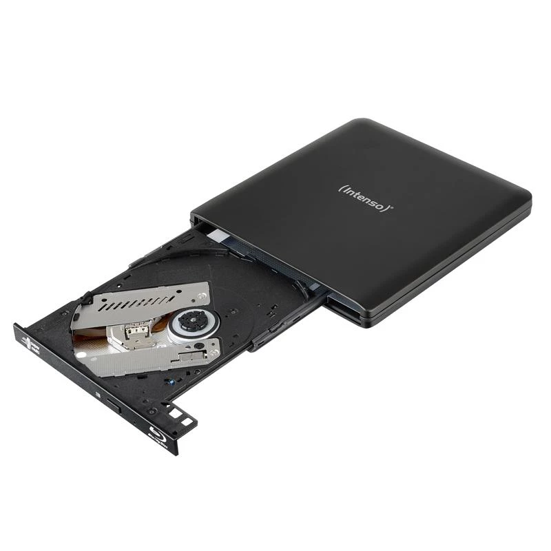 Intenso EOD 500BD Slim ulkoinen Blu-ray-poltin, USB 3.2 Gen 1, musta