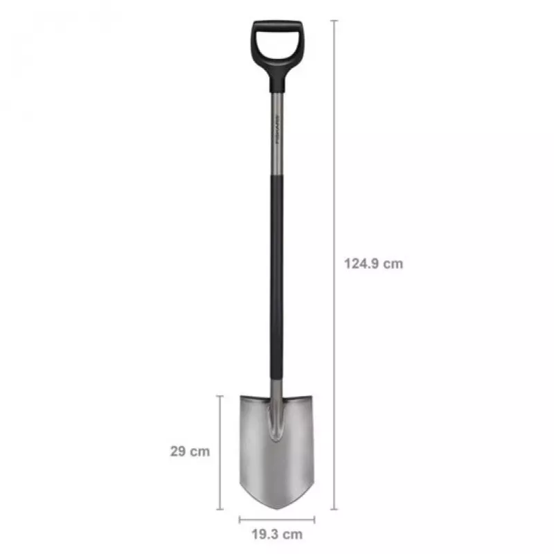 Fiskars ergonominen lapio, harmaa (1067511)