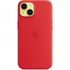 Apple iPhone 14 -silikonikotelo MagSafe-yhteensopiva, (PRODUCT)punainen