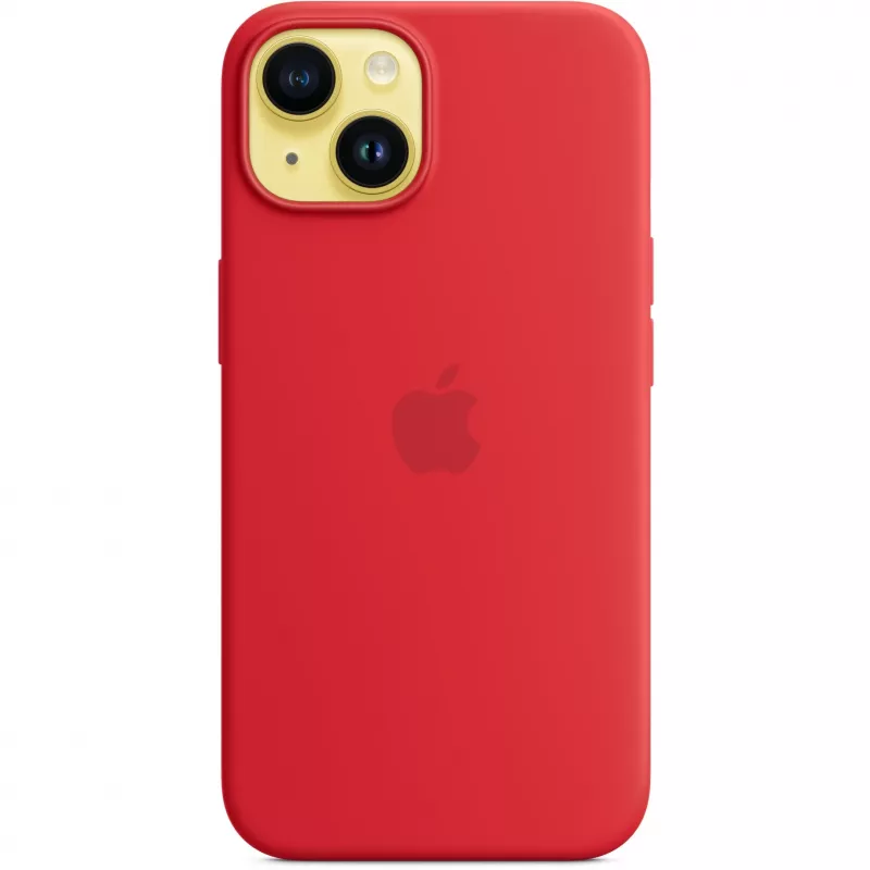 Apple iPhone 14 -silikonikotelo MagSafe-yhteensopiva, (PRODUCT)punainen