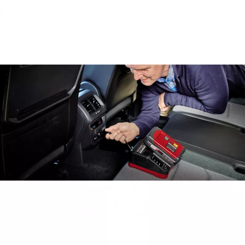 Einhell Power X-Car Charger 3A akkulaturi savukkeensytytin punainen