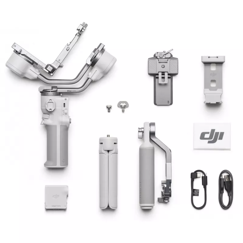Gimbal-vakain DJI RS 4 Mini Combo — kompakti kevyt käsivakain peilittömille kameroille