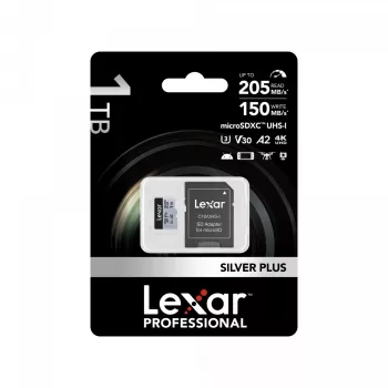 Flash-muisti Lexar 1TB UHS-I MicroSDXC SILVER PLUS