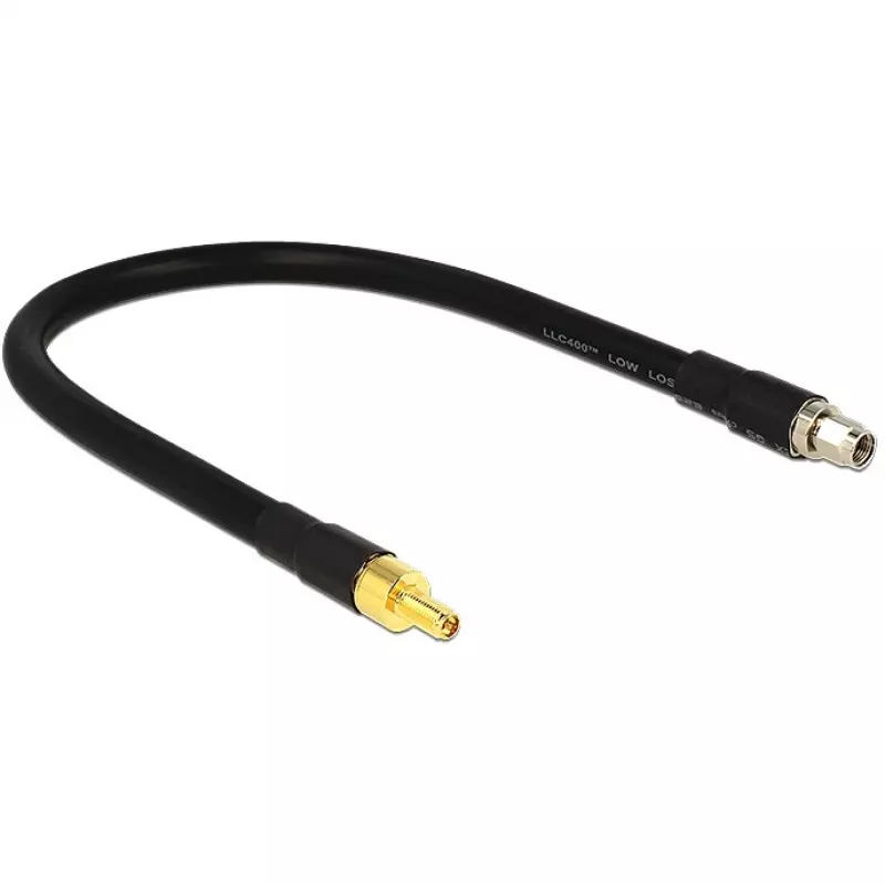 Koaksiaalikaapeli DeLOCK 0,4m RP-SMA/RP-SMA