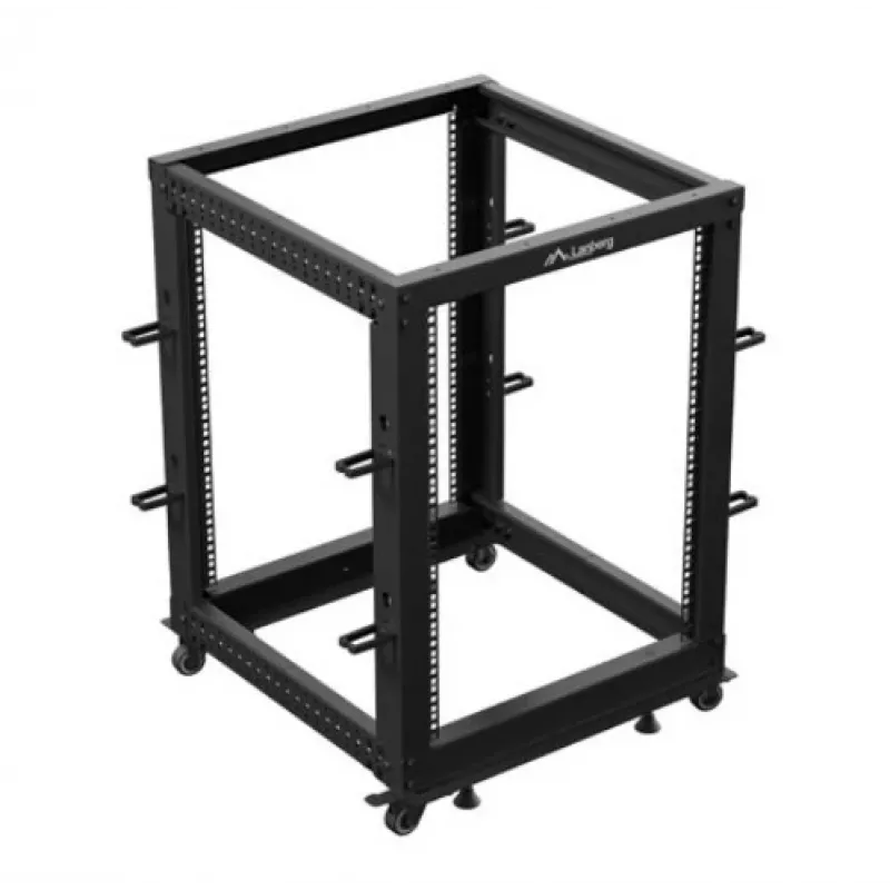 Vapaasti seisova rack Lanberg OR01-6115-B 15U musta 600 kg kapasiteetti
