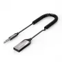Audiovastaanotin UGREEN CM309 Bluetooth 5.0 USB 3,5 mm AUX-kuulokkeella, musta, 20–20000 Hz