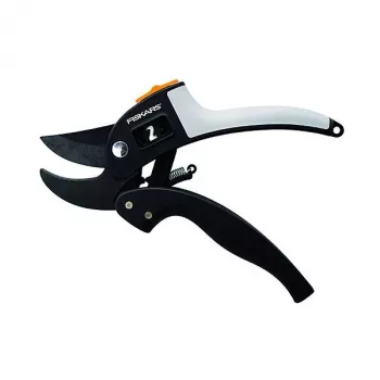 Fiskars 1000575 Anvil oksasakset, käsikäyttöiset, musta/oranssi