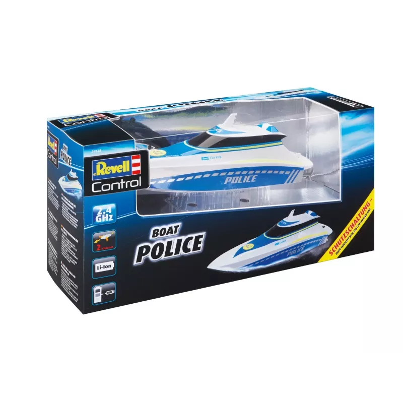 Revell Control Waterpolice RC aloittelija moottorivene 100% RtR 350 mm (24138)