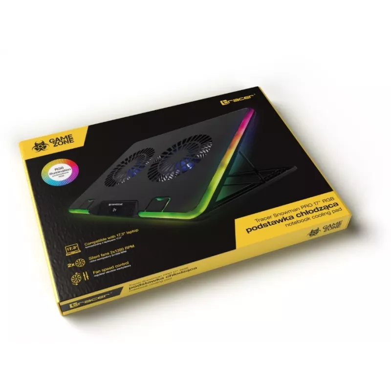 Jäähdytysteline Gamezone Snowman Pro 17 tuuman RGB