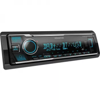 Kenwood KMM-BT508DAB, musta, 1 DIN, 200 W, 50 W, 24 h, AAC, FLAC, MP3, WAV, WMA