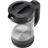 Jata HA702 vedenkeitin, 1,2 l, 1500 W, borosilikaattilasi, langaton, musta