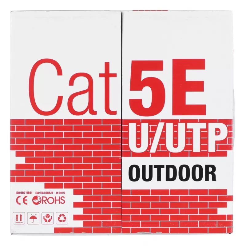Alantec KIU5OUTS305Q verkkokaapeli musta 305 m Cat5e U/UTP (UTP) (KIU5OUTS305Q)