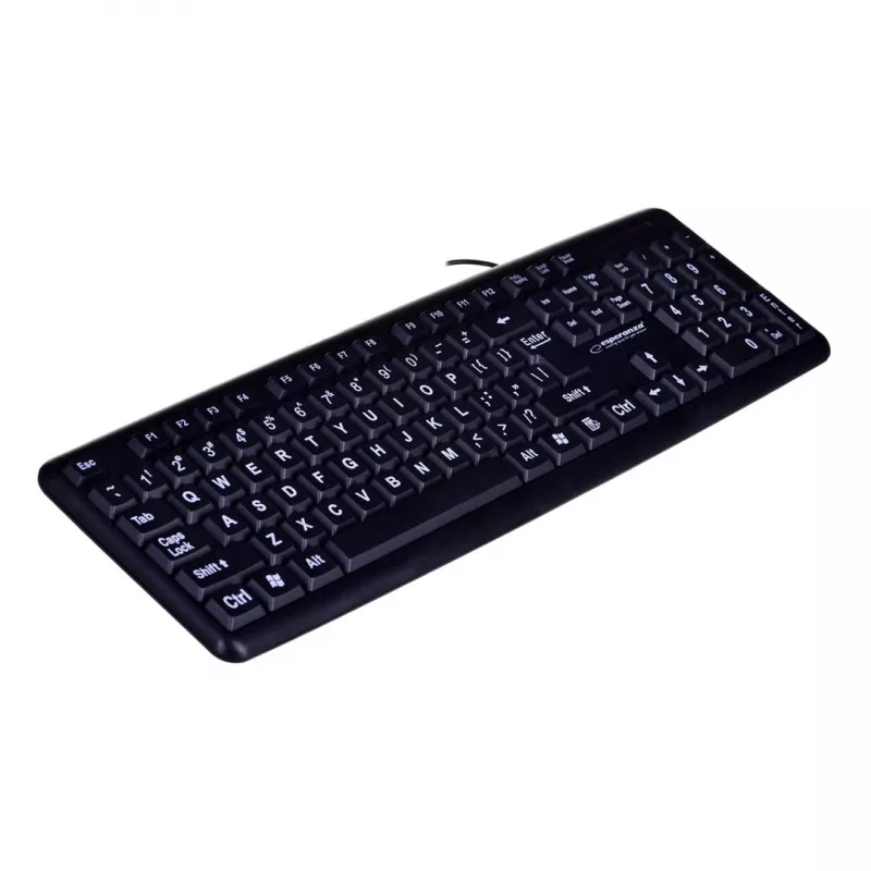 Esperanza EK129 näppäimistö USB QWERTY UK englanti musta